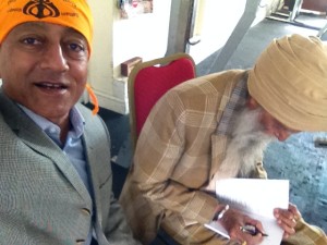 Fauja Singh signed all te books very patiently