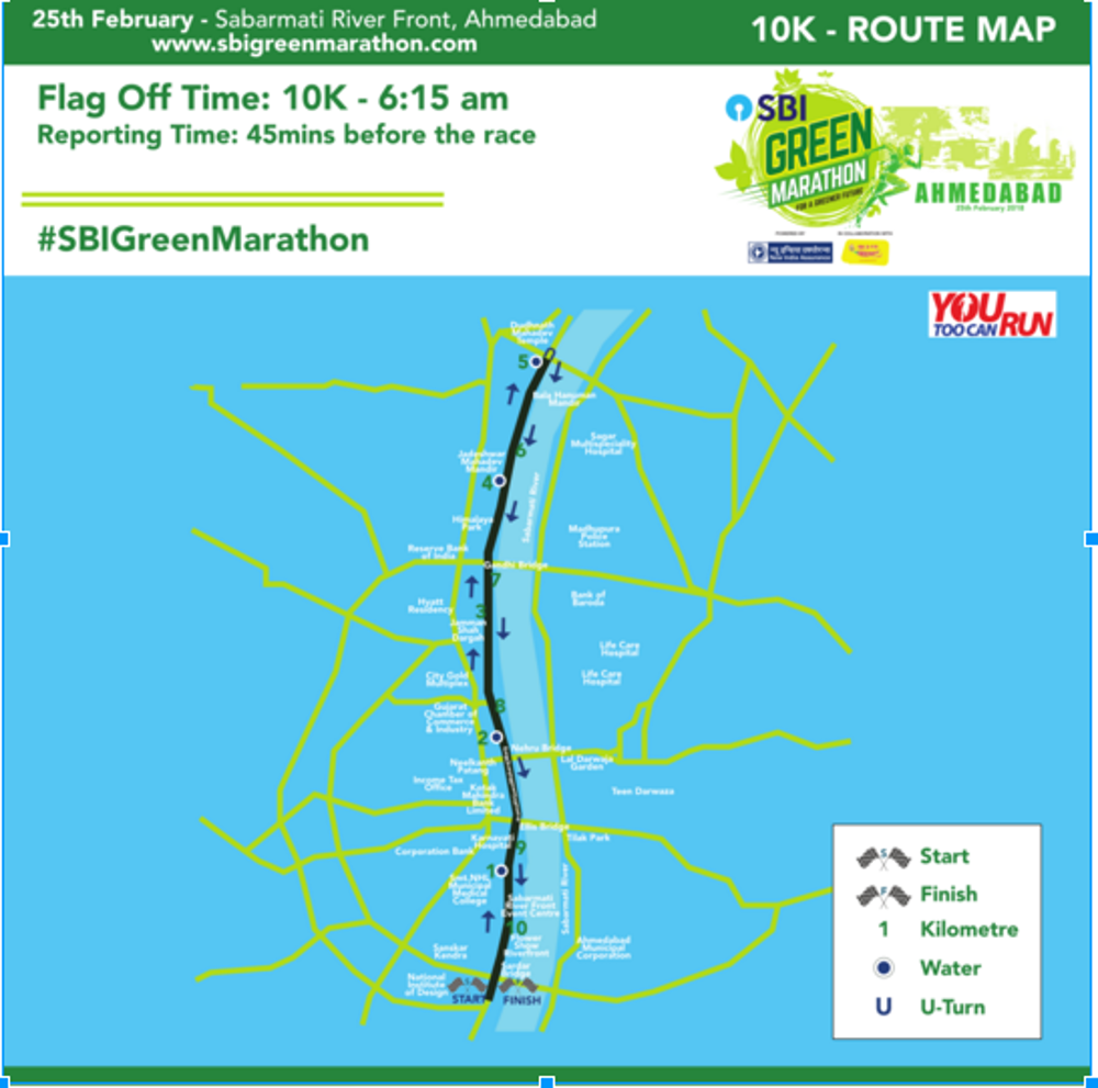 Route Map - Ahmedabad - 10K