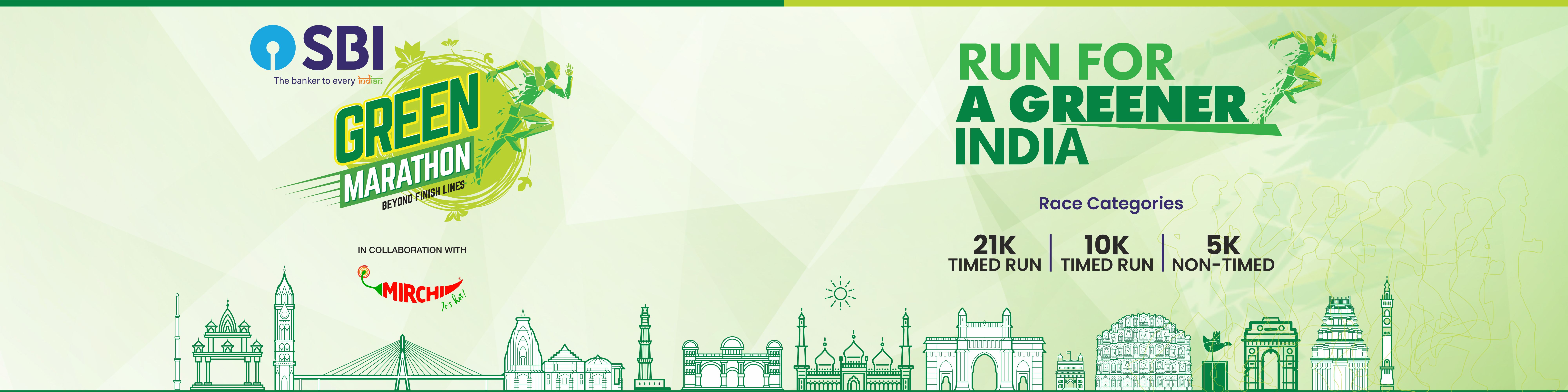 SBI Green Marathon banner